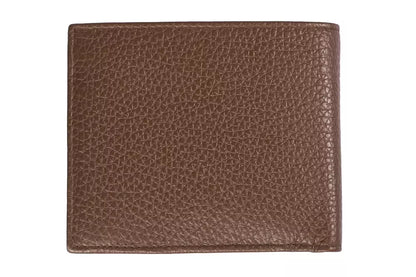Коричневий шкіряний чоловічий гаманець Trussardi