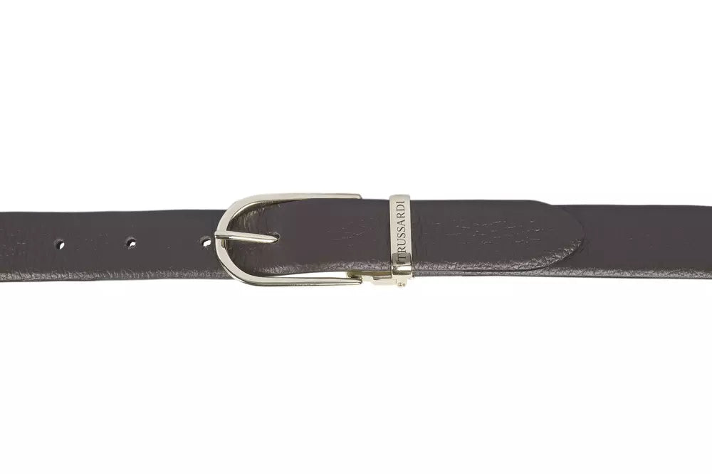 Жіночий коричневий шкіряний ремінь Trussardi