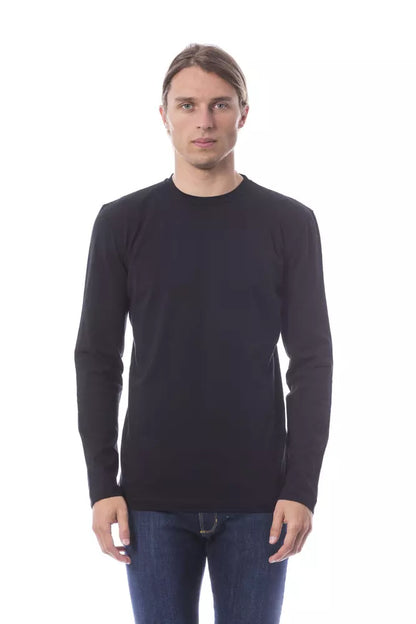 Verri Black Cotton Men Sweaters