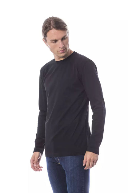 Verri Black Cotton Men Sweaters