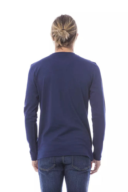 Verri Blue Cotton Men Sweaters