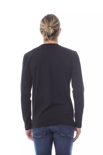 Verri Black Cotton Men Sweaters