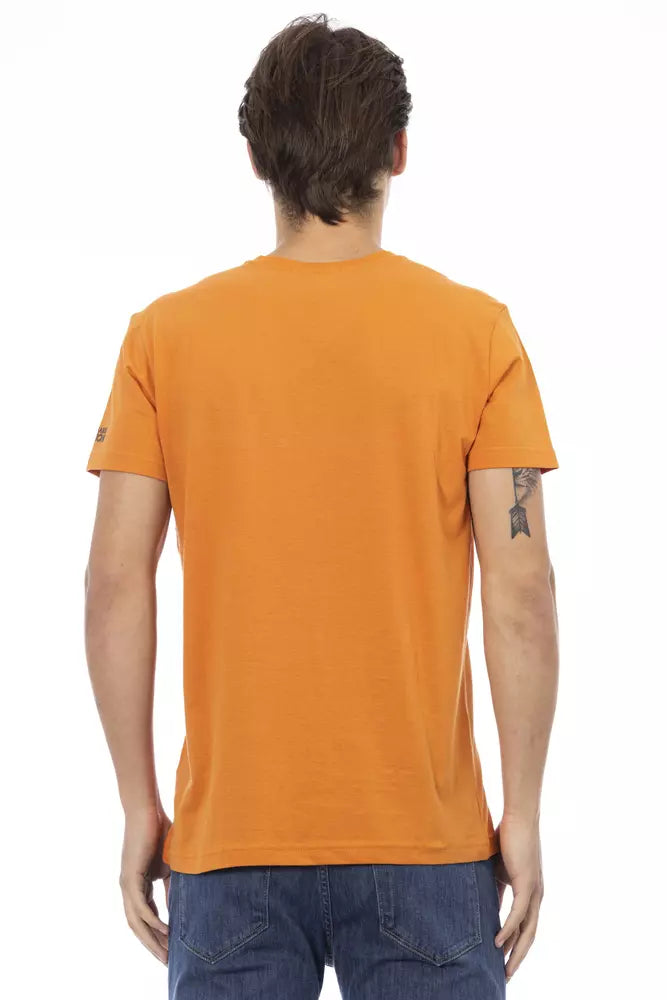 Бавовняна чоловіча футболка Trussardi Action Orange