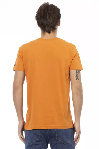 Бавовняна чоловіча футболка Trussardi Action Orange