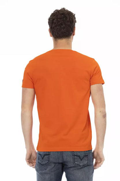 Бавовняна чоловіча футболка Trussardi Action Orange
