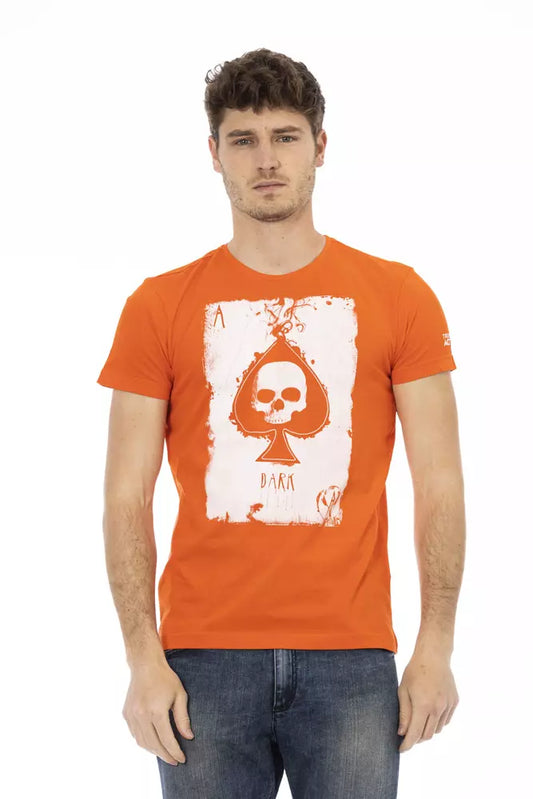 Бавовняна чоловіча футболка Trussardi Action Orange