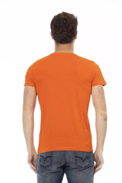 Бавовняна чоловіча футболка Trussardi Action Orange