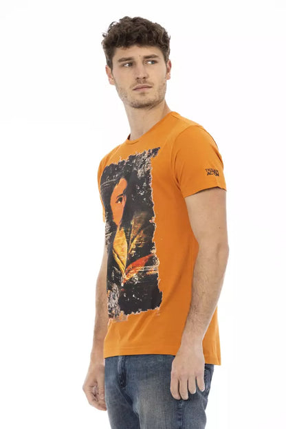 Бавовняна чоловіча футболка Trussardi Action Orange