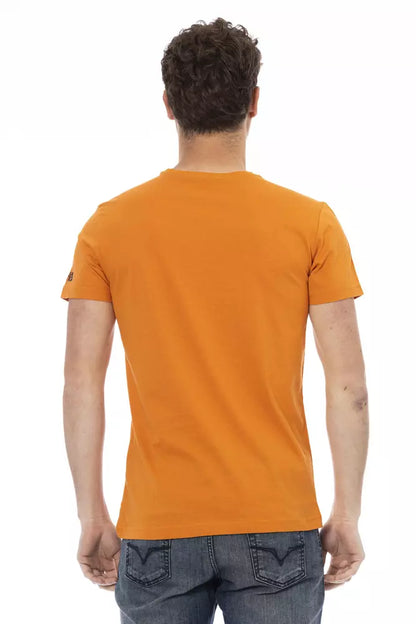 Бавовняна чоловіча футболка Trussardi Action Orange
