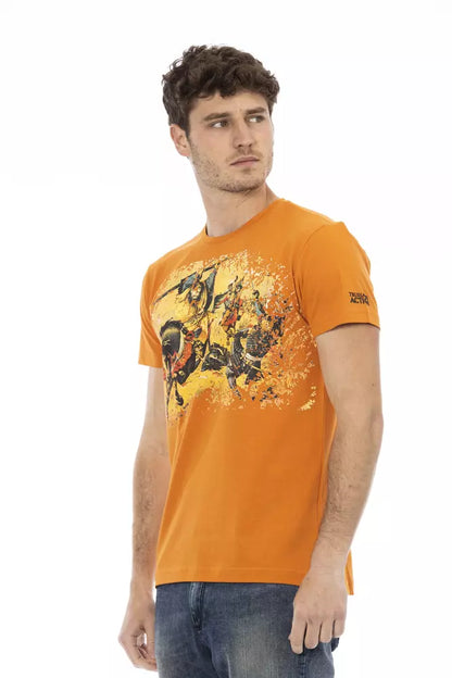 Бавовняна чоловіча футболка Trussardi Action Orange
