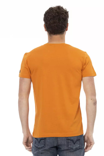 Бавовняна чоловіча футболка Trussardi Action Orange