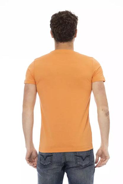 Бавовняна чоловіча футболка Trussardi Action Orange