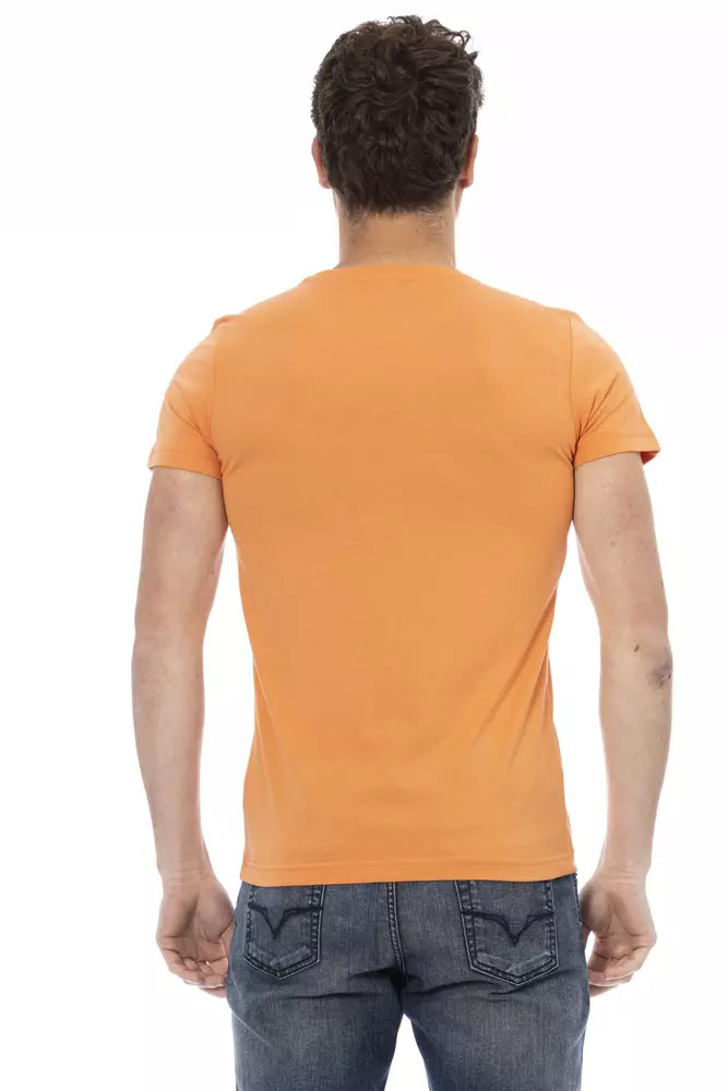 Бавовняна чоловіча футболка Trussardi Action Orange