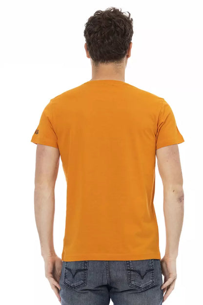 Бавовняна чоловіча футболка Trussardi Action Orange