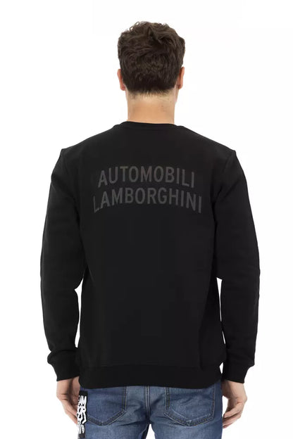Чорний бавовняний чоловічий светр Automobili Lamborghini