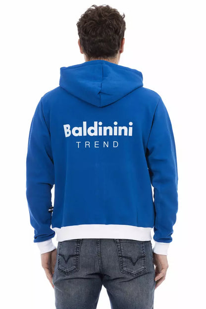 Синій вовняний чоловічий светр Baldinini Trend
