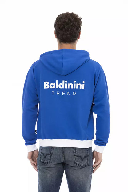 Синій вовняний чоловічий светр Baldinini Trend