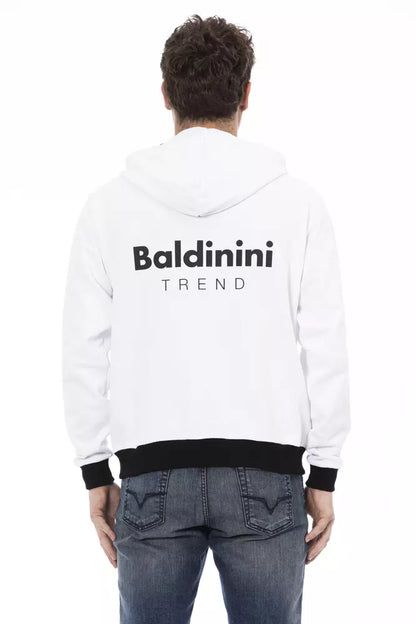 Білий бавовняний чоловічий светр Baldinini Trend