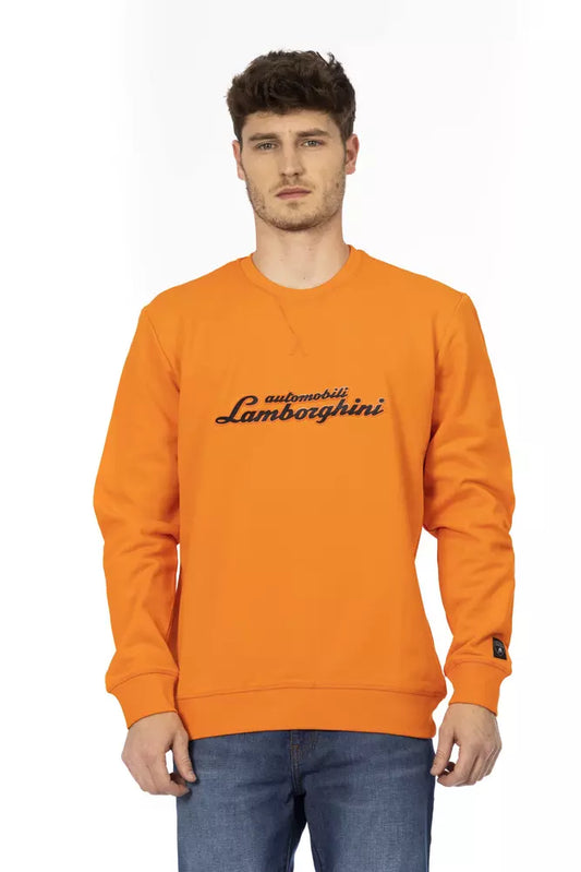 Помаранчевий бавовняний чоловічий светр Automobili Lamborghini