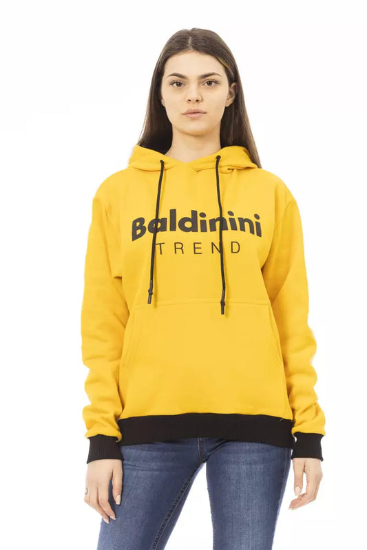 Жовтий бавовняний жіночий светр Baldinini Trend