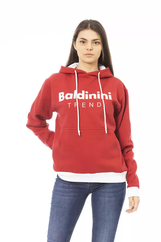 Червона бавовняна жіноча толстовка Baldinini Trend