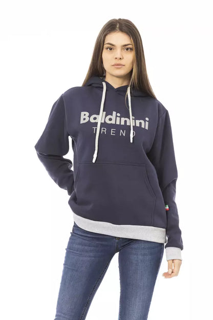 Блакитний бавовняний жіночий светр Baldinini Trend