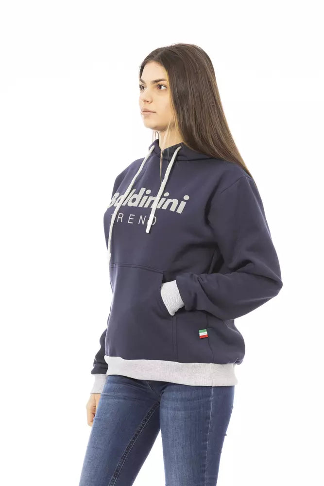 Блакитний бавовняний жіночий светр Baldinini Trend