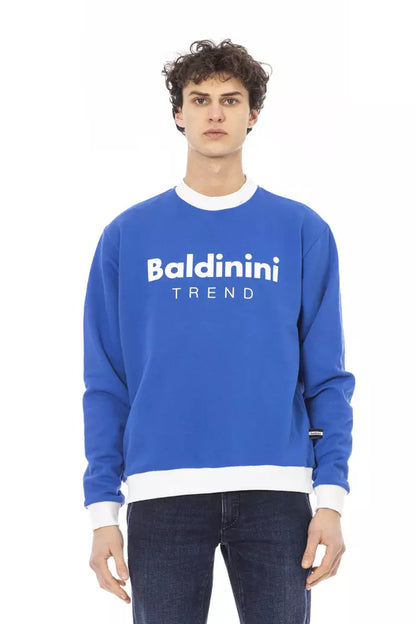 Синій бавовняний чоловічий светр Baldinini Trend