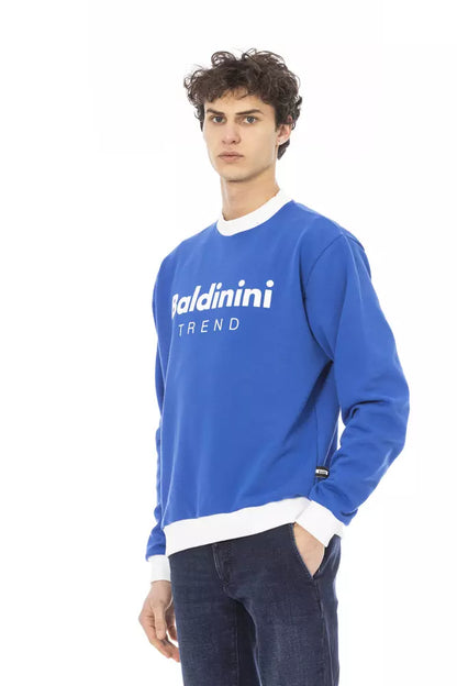 Синій бавовняний чоловічий светр Baldinini Trend
