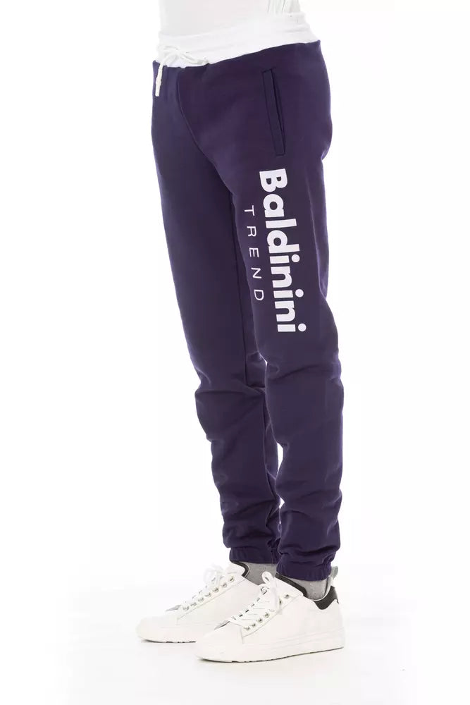 Фіолетові бавовняні чоловічі штани Baldinini Trend