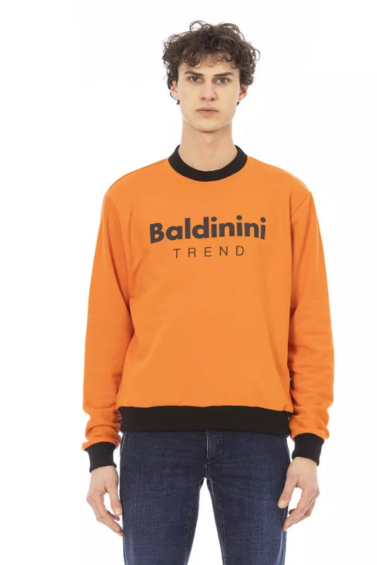 Помаранчевий бавовняний чоловічий светр Baldinini Trend