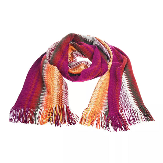 Багатобарвний вовняний чоловічий шарф Missoni