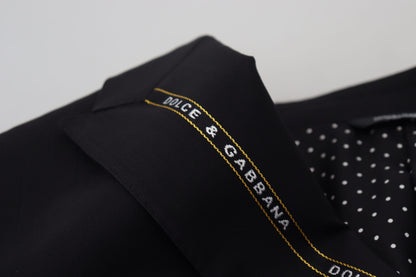 Чорний однобортний піджак у сицилійському стилі Dolce &amp; Gabbana