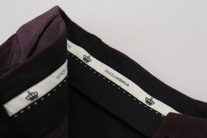 Коричневі елегантні штани Dolce &amp; Gabbana зі суміші бавовни