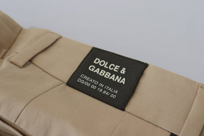 Елегантні двоколірні бавовняні стрейч-штани Dolce &amp; Gabbana
