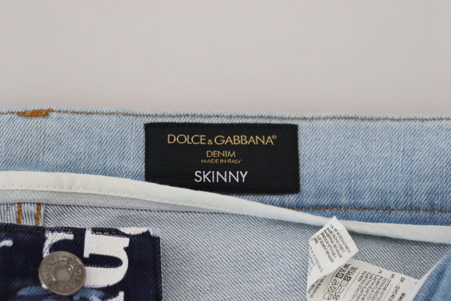 Елегантні джинсові штани Dolce &amp; Gabbana з короною