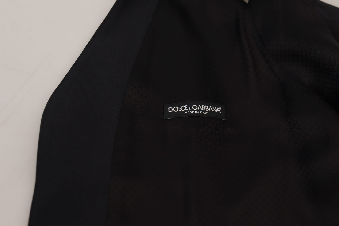 Елегантний чорний однобортний жилет Dolce &amp; Gabbana