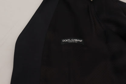 Елегантний чорний однобортний жилет Dolce &amp; Gabbana