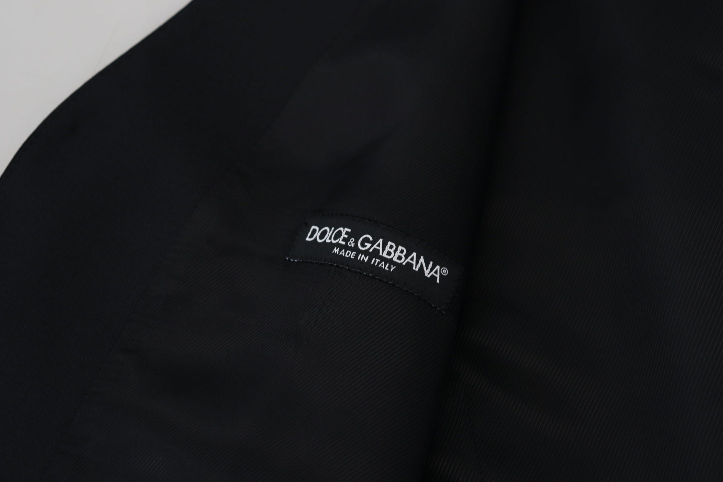 Елегантний чорний вовняно-шовковий платтяний жилет Dolce &amp; Gabbana