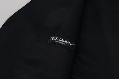Елегантний чорний вовняно-шовковий платтяний жилет Dolce &amp; Gabbana