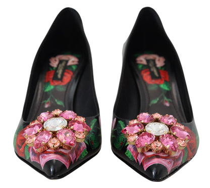 Елегантні туфлі Dolce &amp; Gabbana з квітковим кристалом