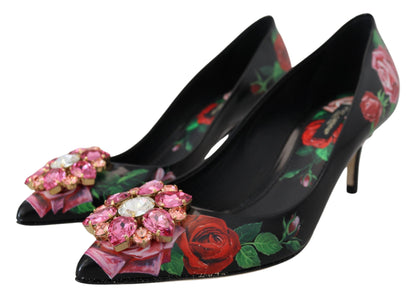 Елегантні туфлі Dolce &amp; Gabbana з квітковим кристалом