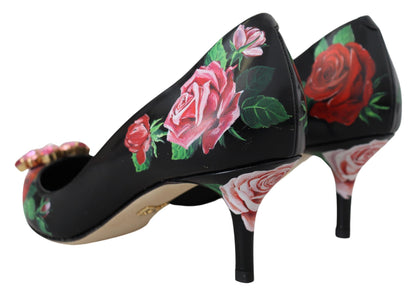Елегантні туфлі Dolce &amp; Gabbana з квітковим кристалом