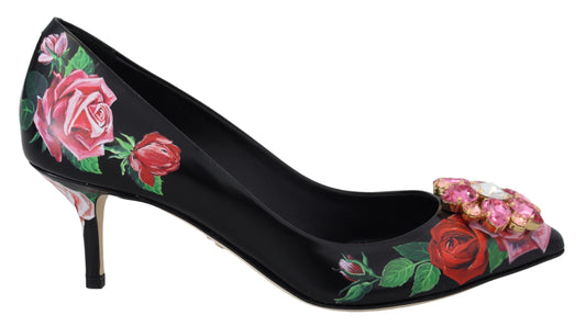 Елегантні туфлі Dolce &amp; Gabbana з квітковим кристалом