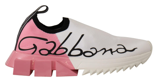 Біло-рожеві елегантні сліпони Dolce &amp; Gabbana Sorrento