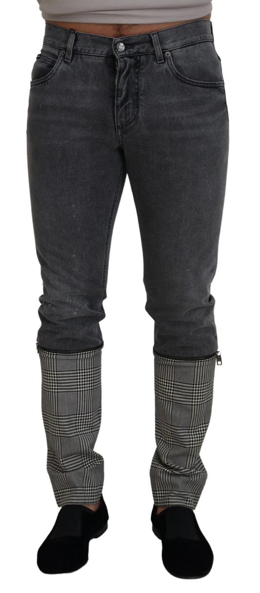 Dolce &amp; Gabbana Elegant Grey Care Denim Treasure