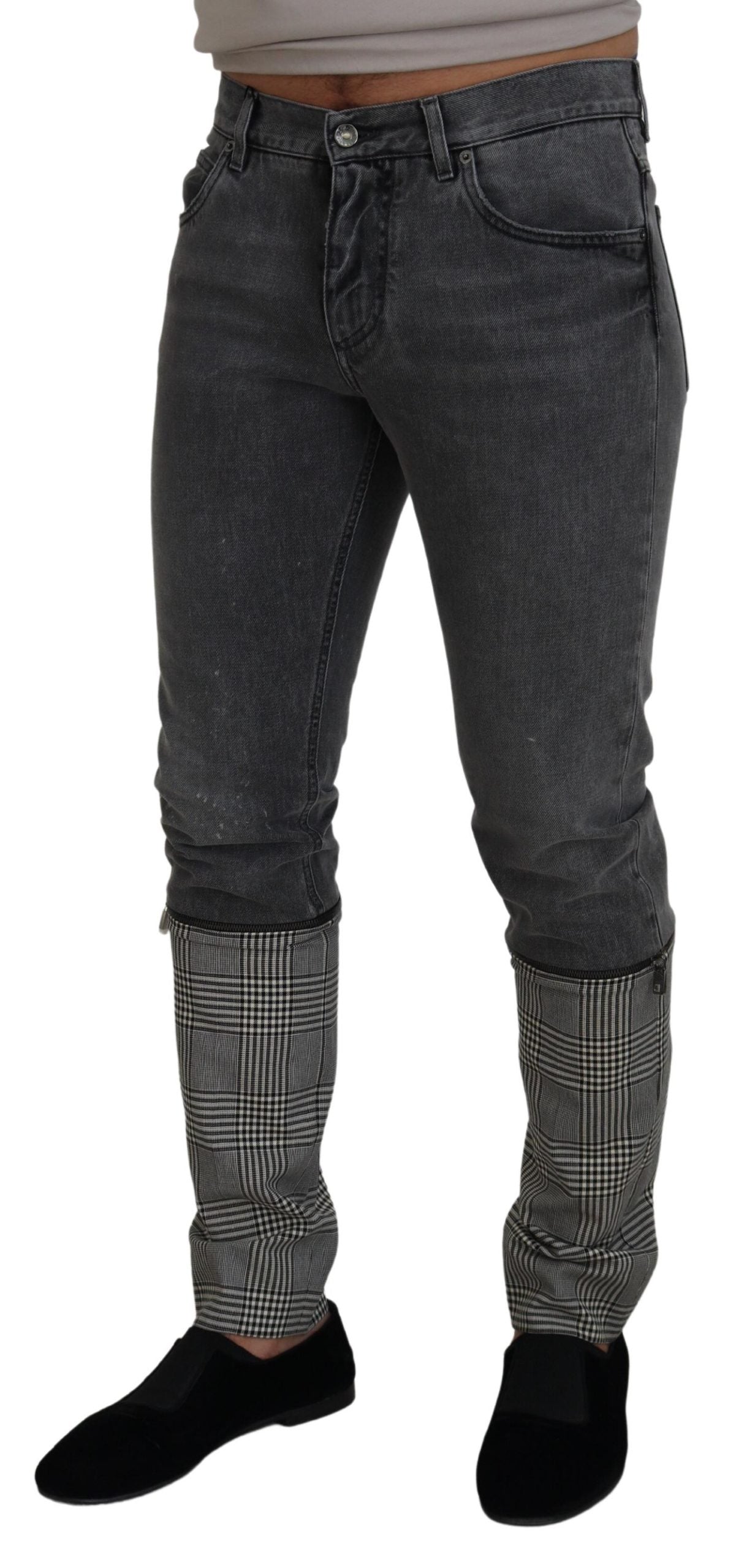 Dolce &amp; Gabbana Elegant Grey Care Denim Treasure