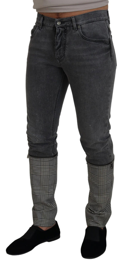 Dolce &amp; Gabbana Elegant Grey Care Denim Treasure