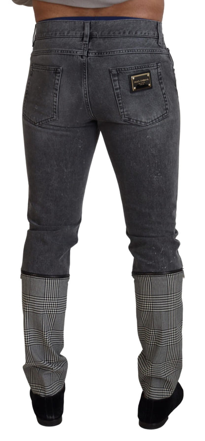 Dolce &amp; Gabbana Elegant Grey Care Denim Treasure
