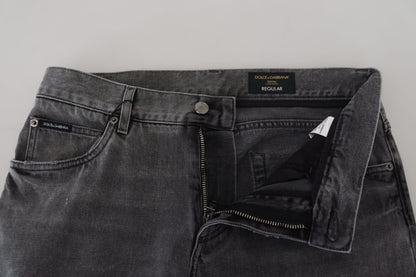 Dolce &amp; Gabbana Elegant Grey Care Denim Treasure